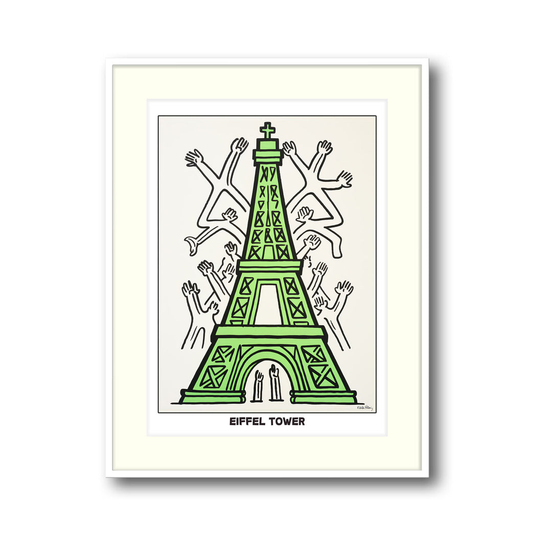 eiffel-tower-keith-haring canvas art - Shop art for home decor