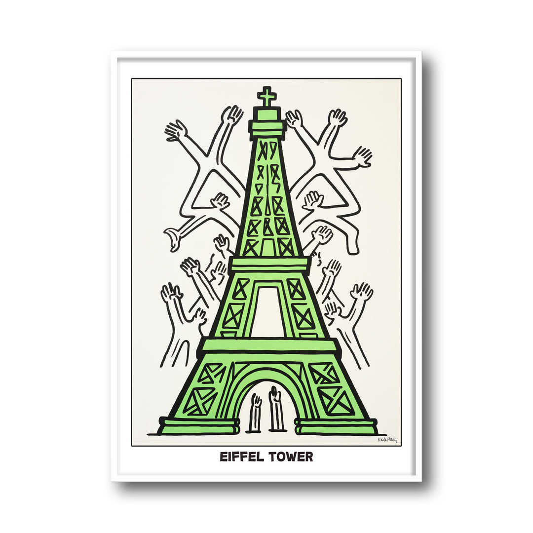 eiffel-tower-keith-haring canvas art - Shop art for home decor