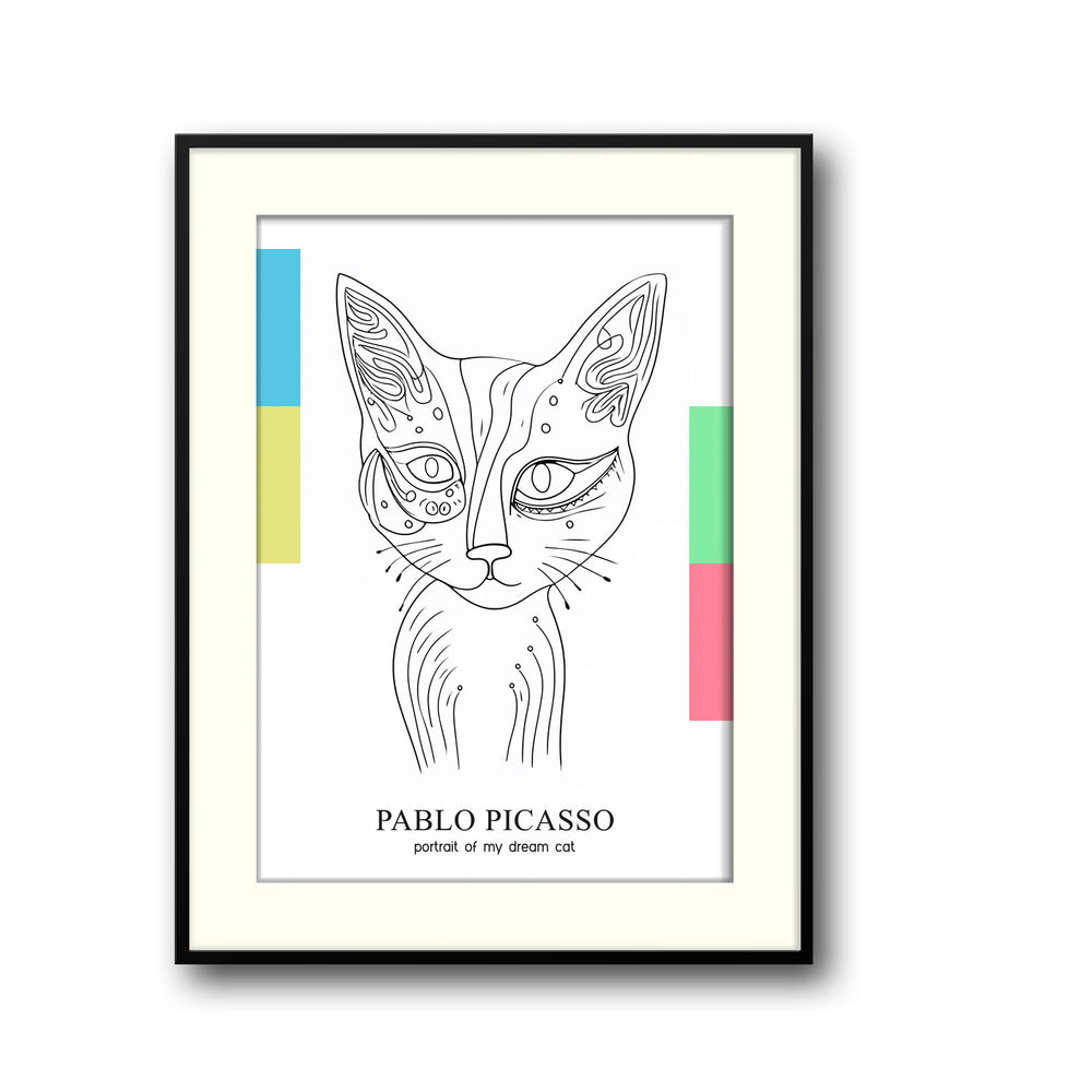 ethereal-cat-pablo-picasso canvas art - Shop art for home decor