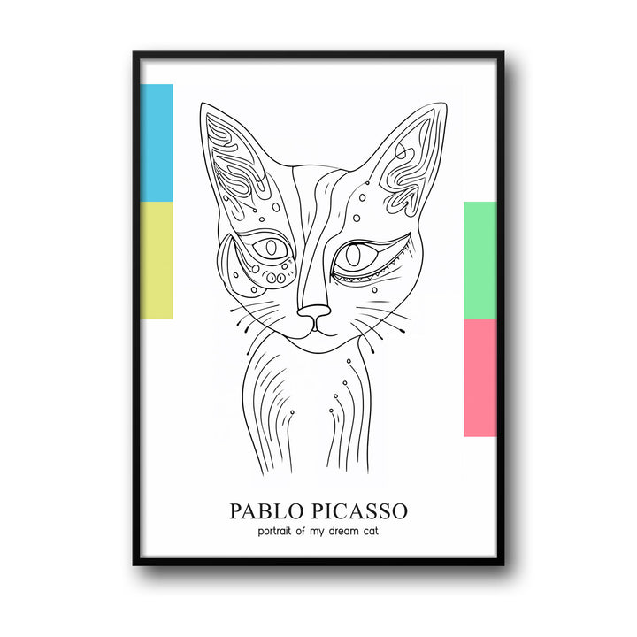 ethereal-cat-pablo-picasso canvas art - Shop art for home decor