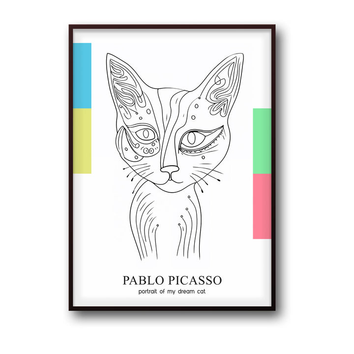 ethereal-cat-pablo-picasso canvas art - Shop art for home decor