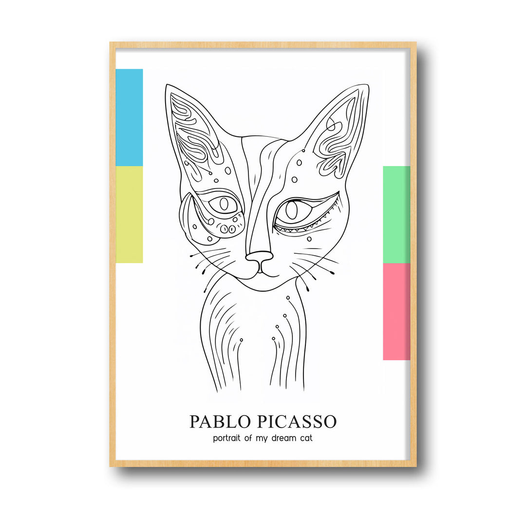 ethereal-cat-pablo-picasso canvas art - Shop art for home decor