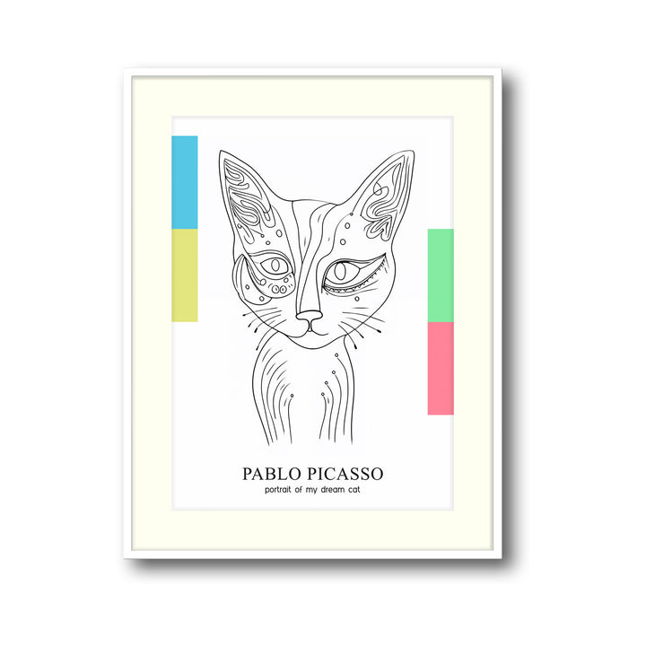 ethereal-cat-pablo-picasso canvas art - Shop art for home decor