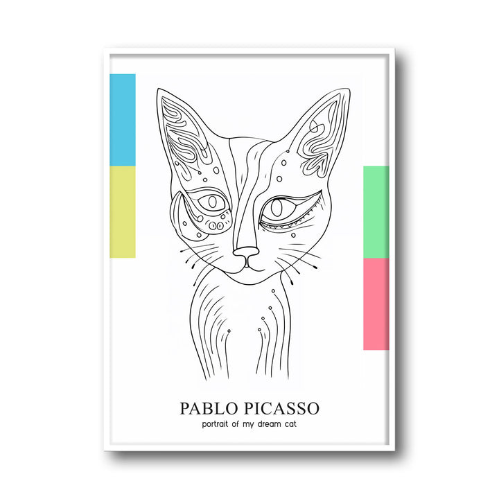 ethereal-cat-pablo-picasso canvas art - Shop art for home decor