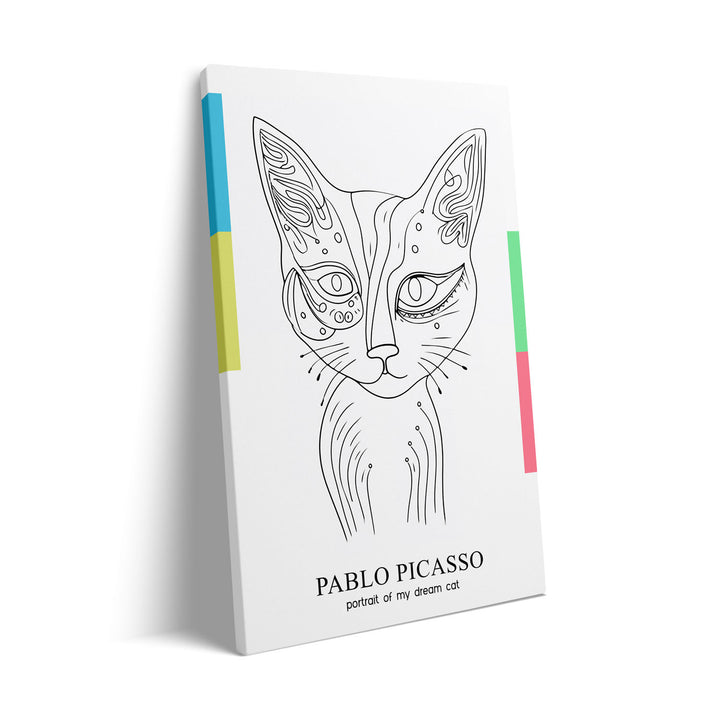 ethereal-cat-pablo-picasso canvas art - Shop art for home decor