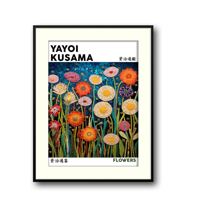 flowers-yayoi-kusama canvas art - Shop art for home decor