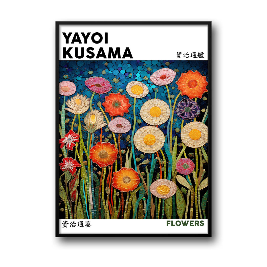 flowers-yayoi-kusama canvas art - Shop art for home decor