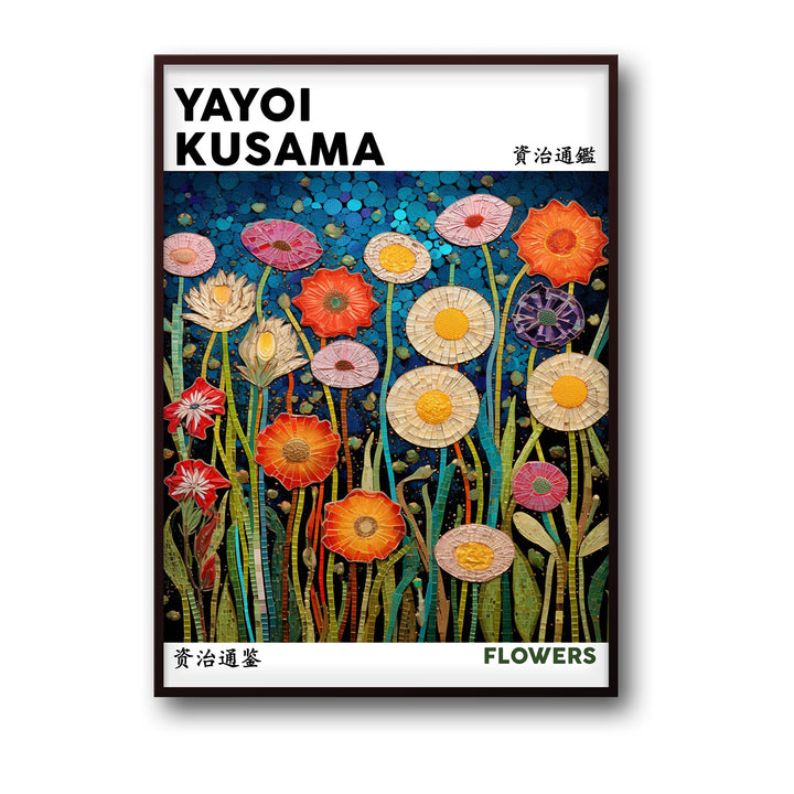 flowers-yayoi-kusama canvas art - Shop art for home decor