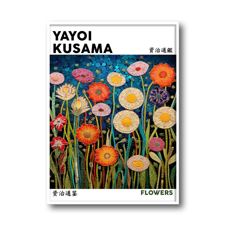 flowers-yayoi-kusama canvas art - Shop art for home decor