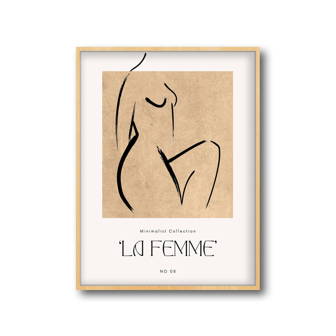 graceful-silhouette art print - High-quality canvas print from Raremango