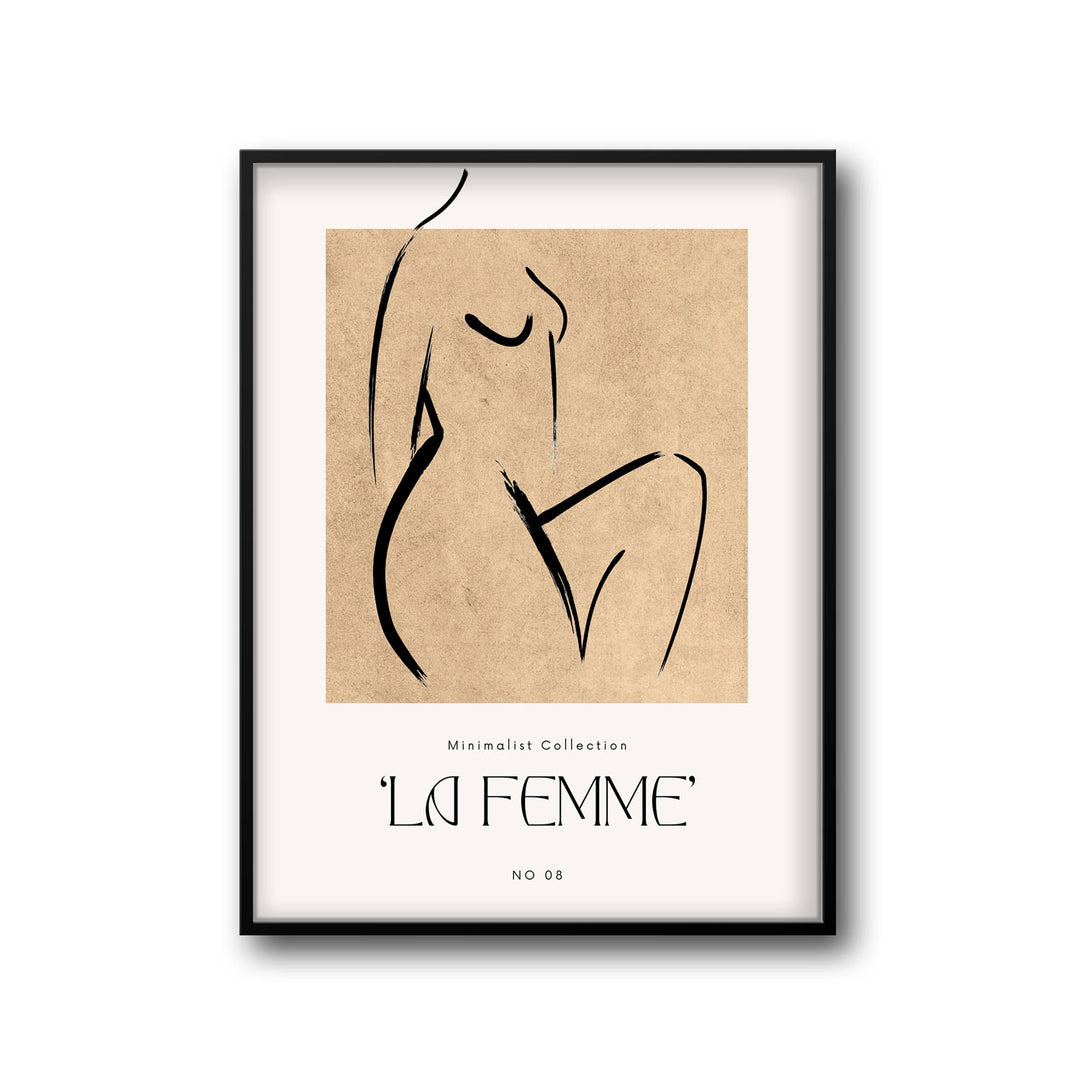 graceful-silhouette art print - High-quality canvas print from Raremango