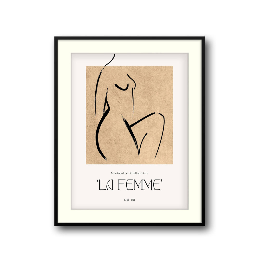 graceful-silhouette art print - High-quality canvas print from Raremango