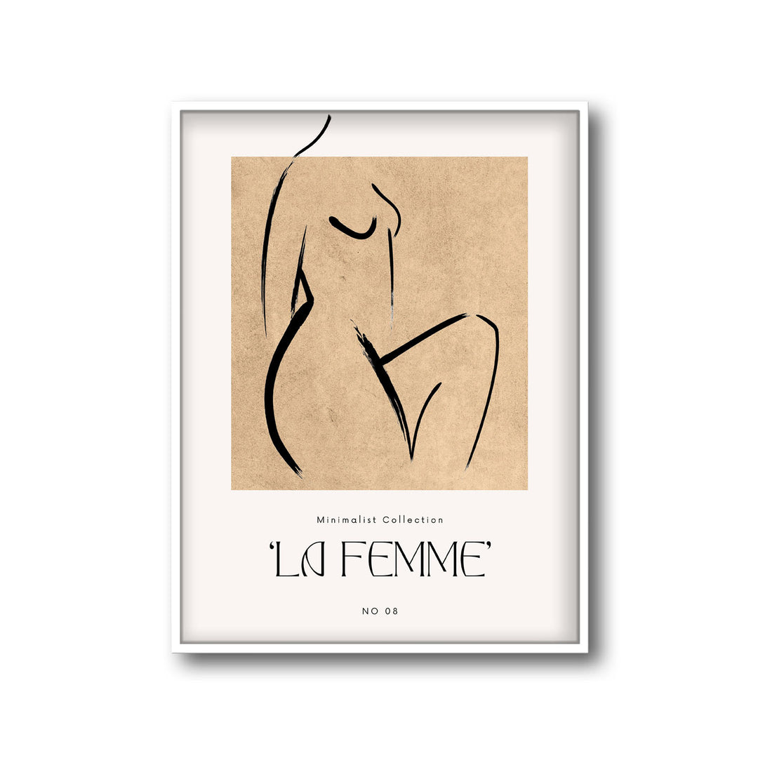 graceful-silhouette art print - High-quality canvas print from Raremango