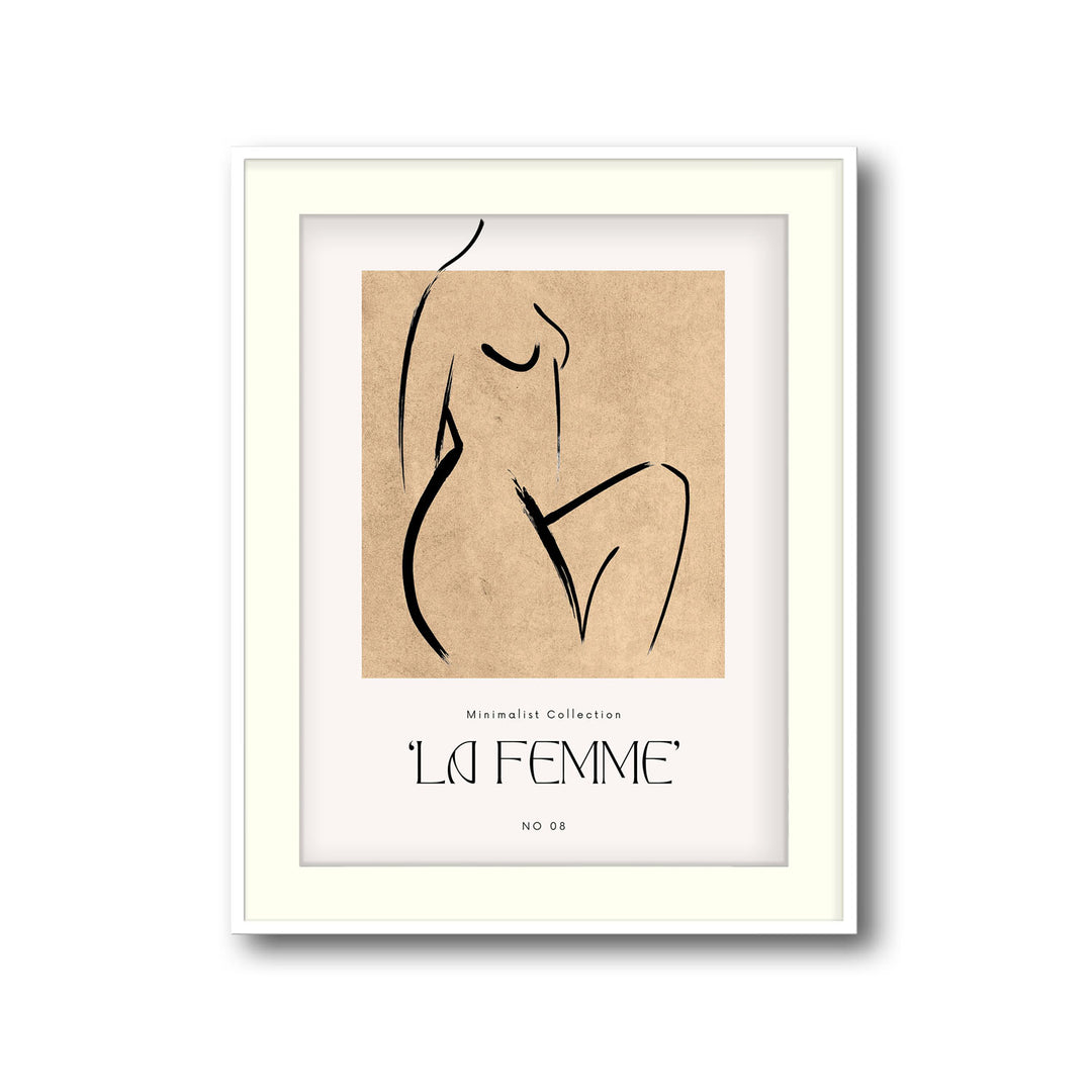 graceful-silhouette art print - High-quality canvas print from Raremango