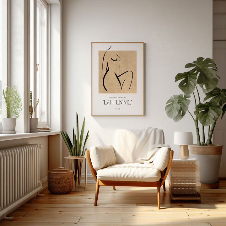 graceful-silhouette art print - High-quality canvas print from Raremango