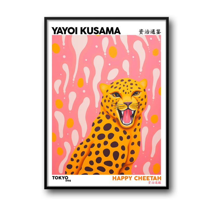 happy-cheetah-yayoi-kusama canvas art - Shop art for home decor