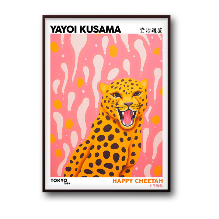 happy-cheetah-yayoi-kusama canvas art - Shop art for home decor