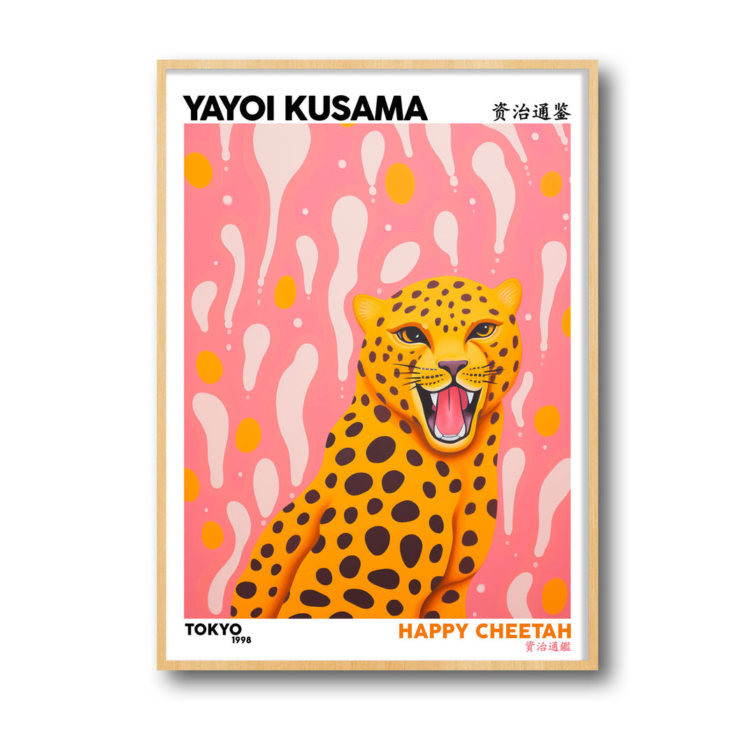 happy-cheetah-yayoi-kusama canvas art - Shop art for home decor