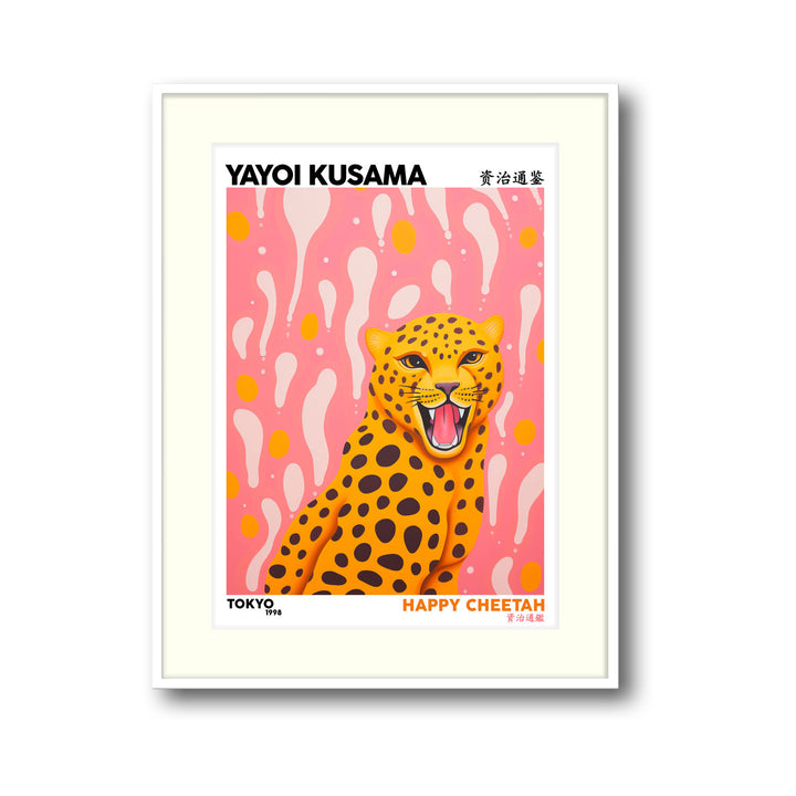 happy-cheetah-yayoi-kusama canvas art - Shop art for home decor