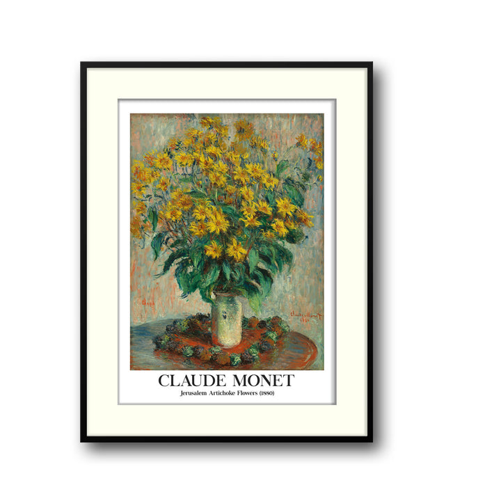 jerusalem-artichoke-flowers-1886-claude-monet canvas art - Shop art for home decor