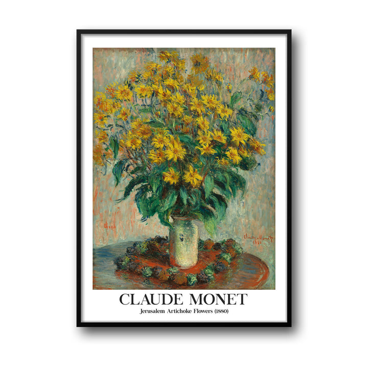 jerusalem-artichoke-flowers-1886-claude-monet canvas art - Shop art for home decor