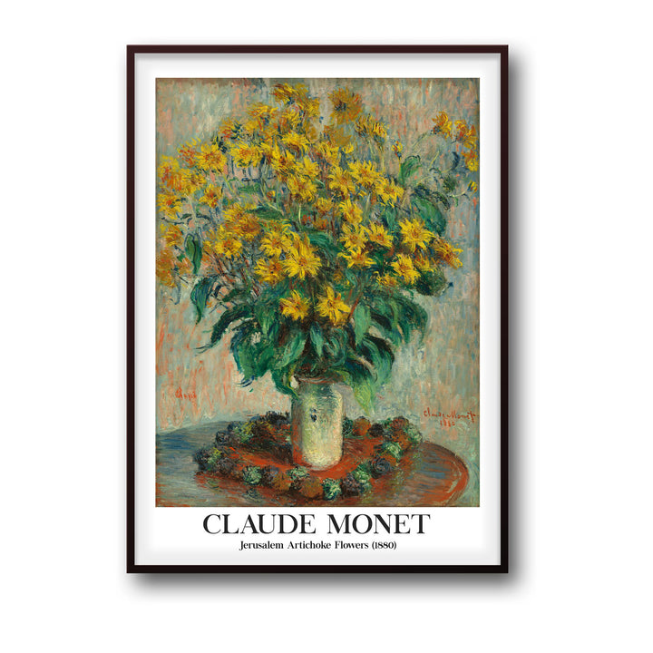 jerusalem-artichoke-flowers-1886-claude-monet canvas art - Shop art for home decor