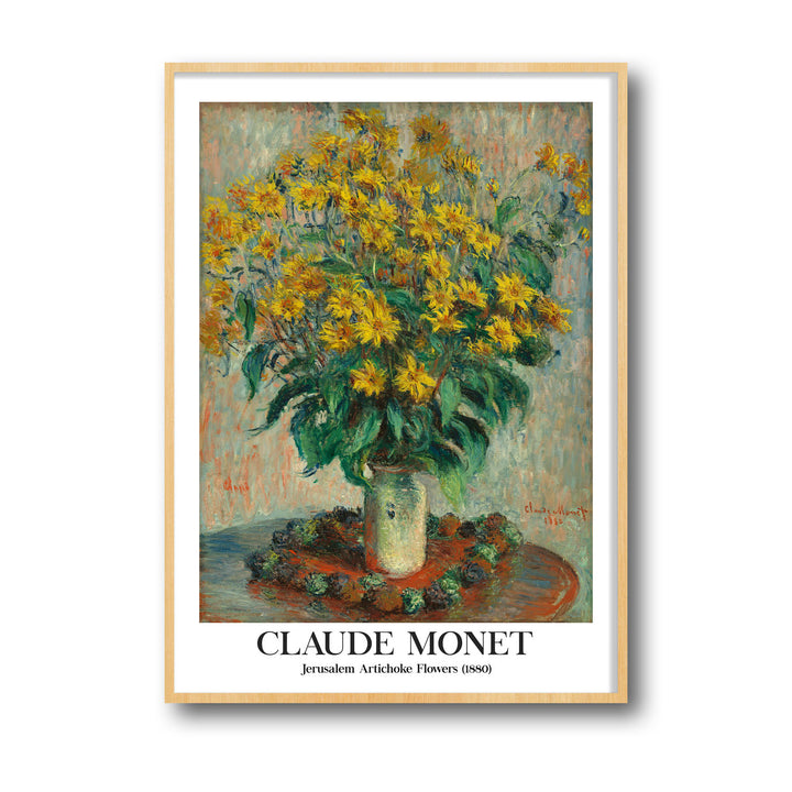 jerusalem-artichoke-flowers-1886-claude-monet canvas art - Shop art for home decor