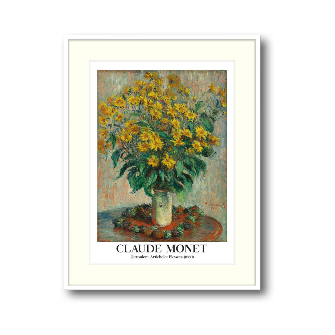 jerusalem-artichoke-flowers-1886-claude-monet canvas art - Shop art for home decor