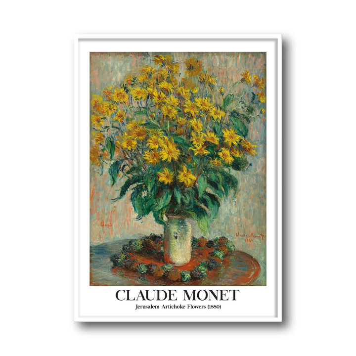 jerusalem-artichoke-flowers-1886-claude-monet canvas art - Shop art for home decor