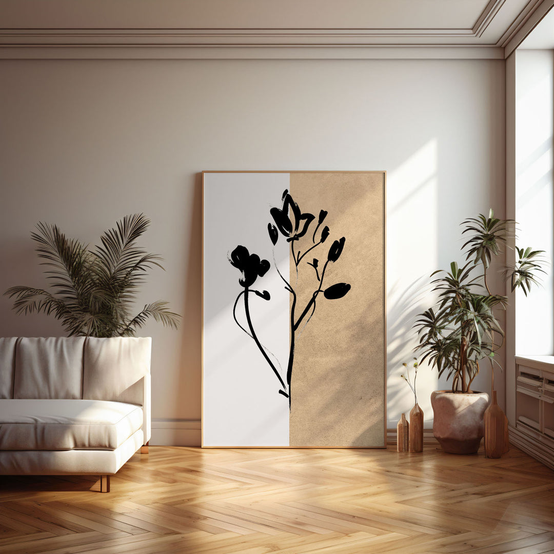 midnight-flower art print - High-quality canvas print from Raremango