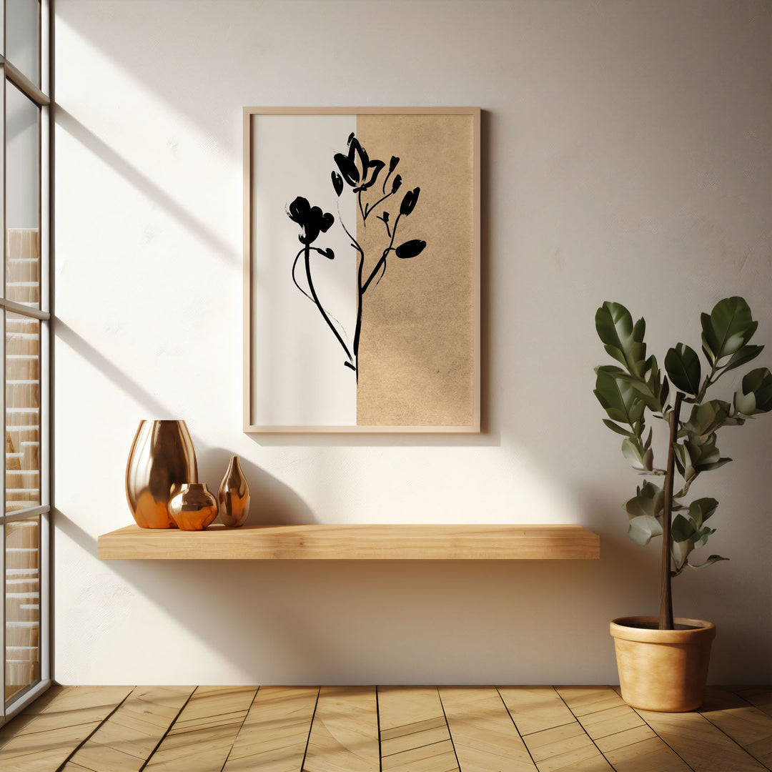 midnight-flower art print - High-quality canvas print from Raremango