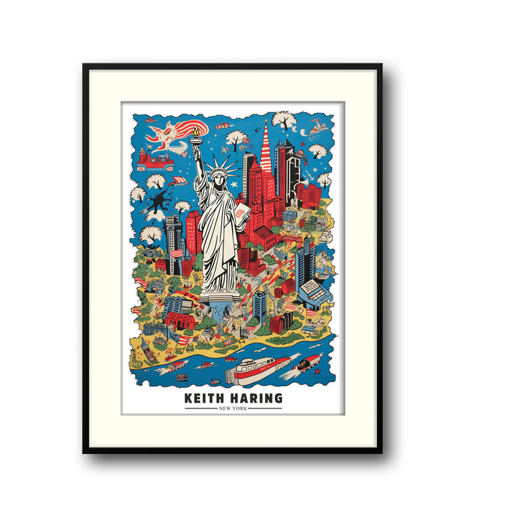 new-york-city-keith-haring canvas art - Shop art for home decor