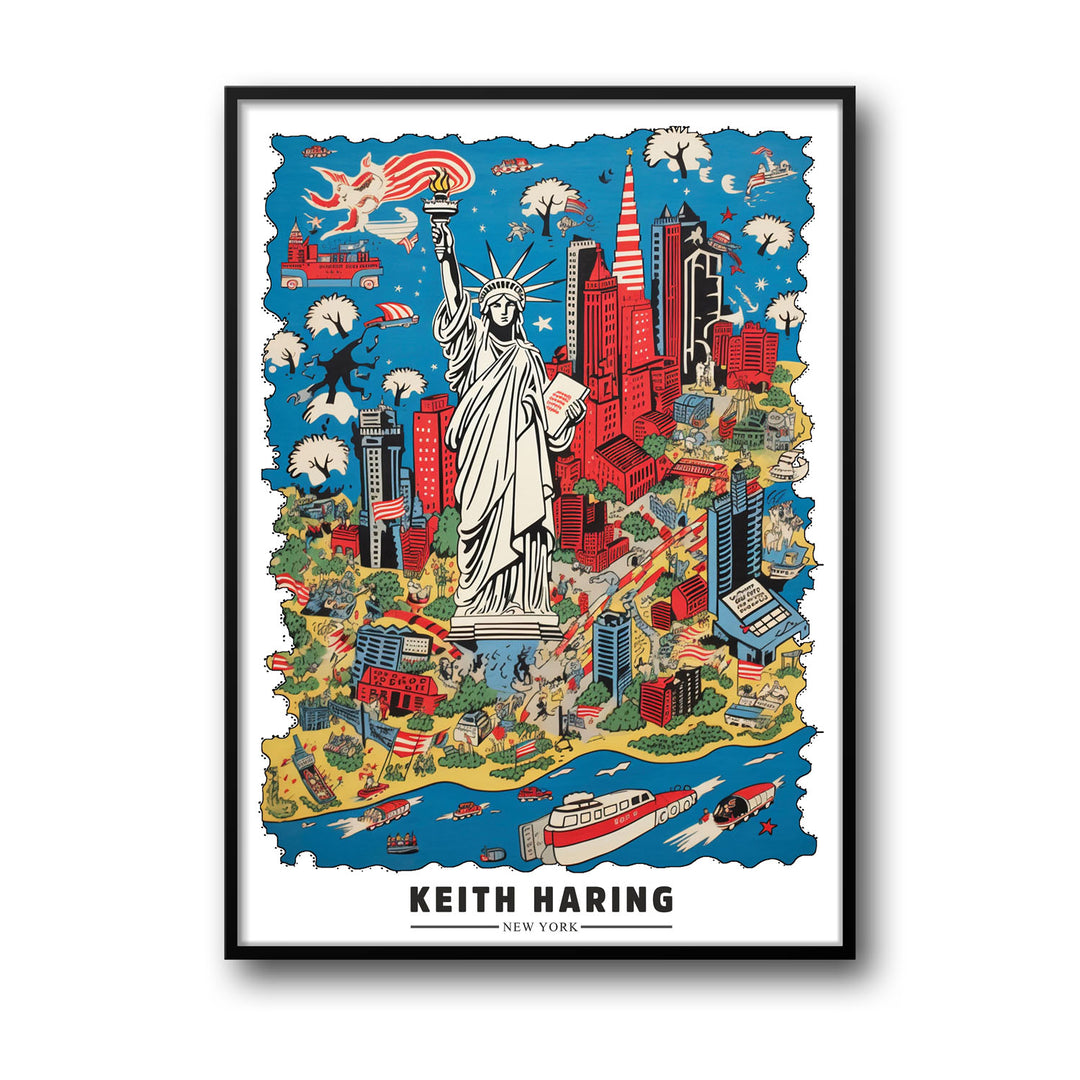 new-york-city-keith-haring canvas art - Shop art for home decor