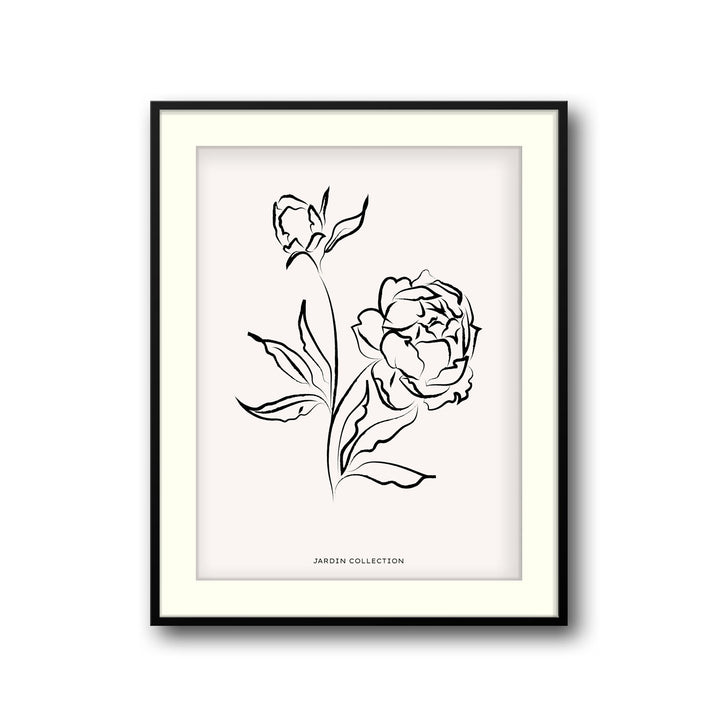 pivoines art print - High-quality canvas print from Raremango