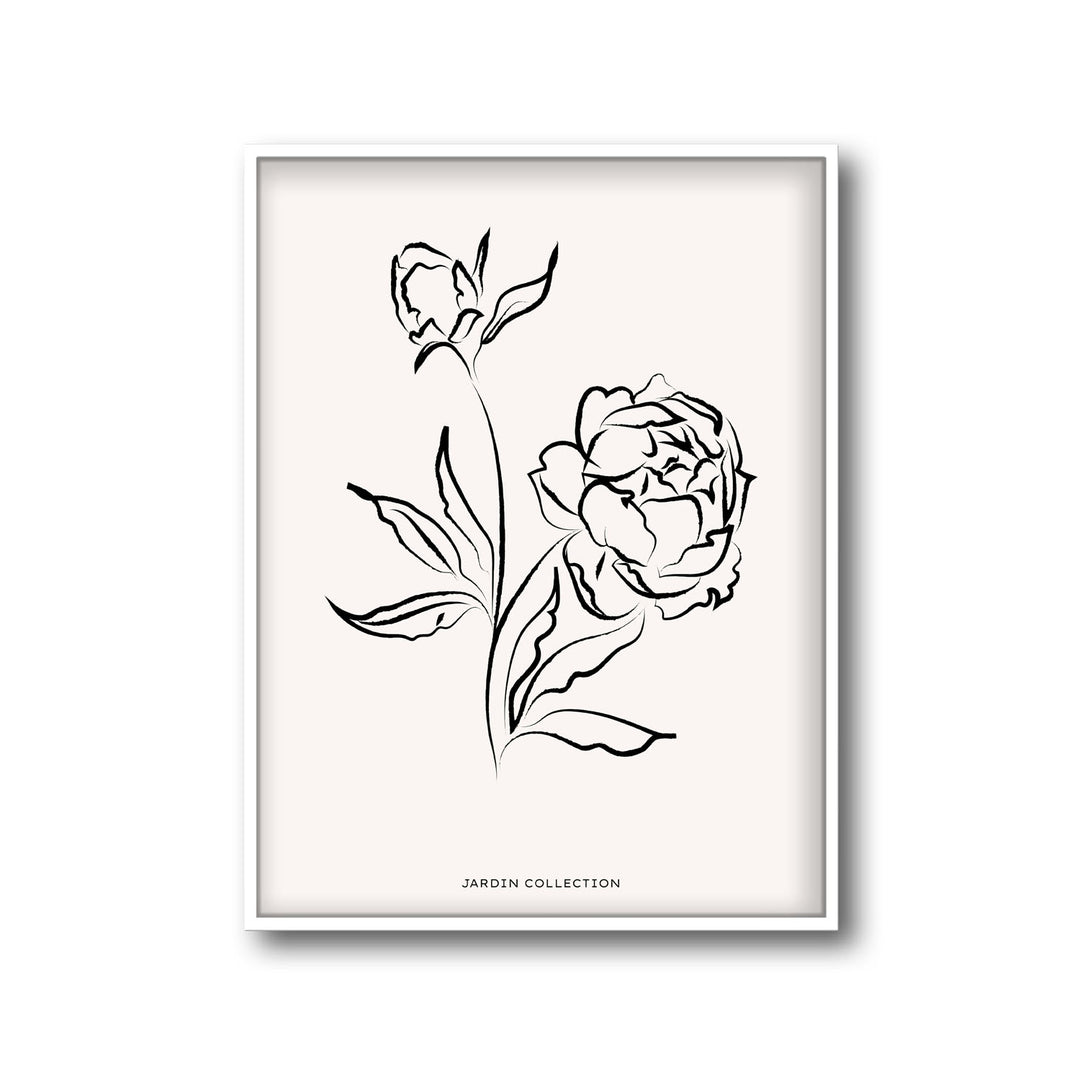 pivoines art print - High-quality canvas print from Raremango