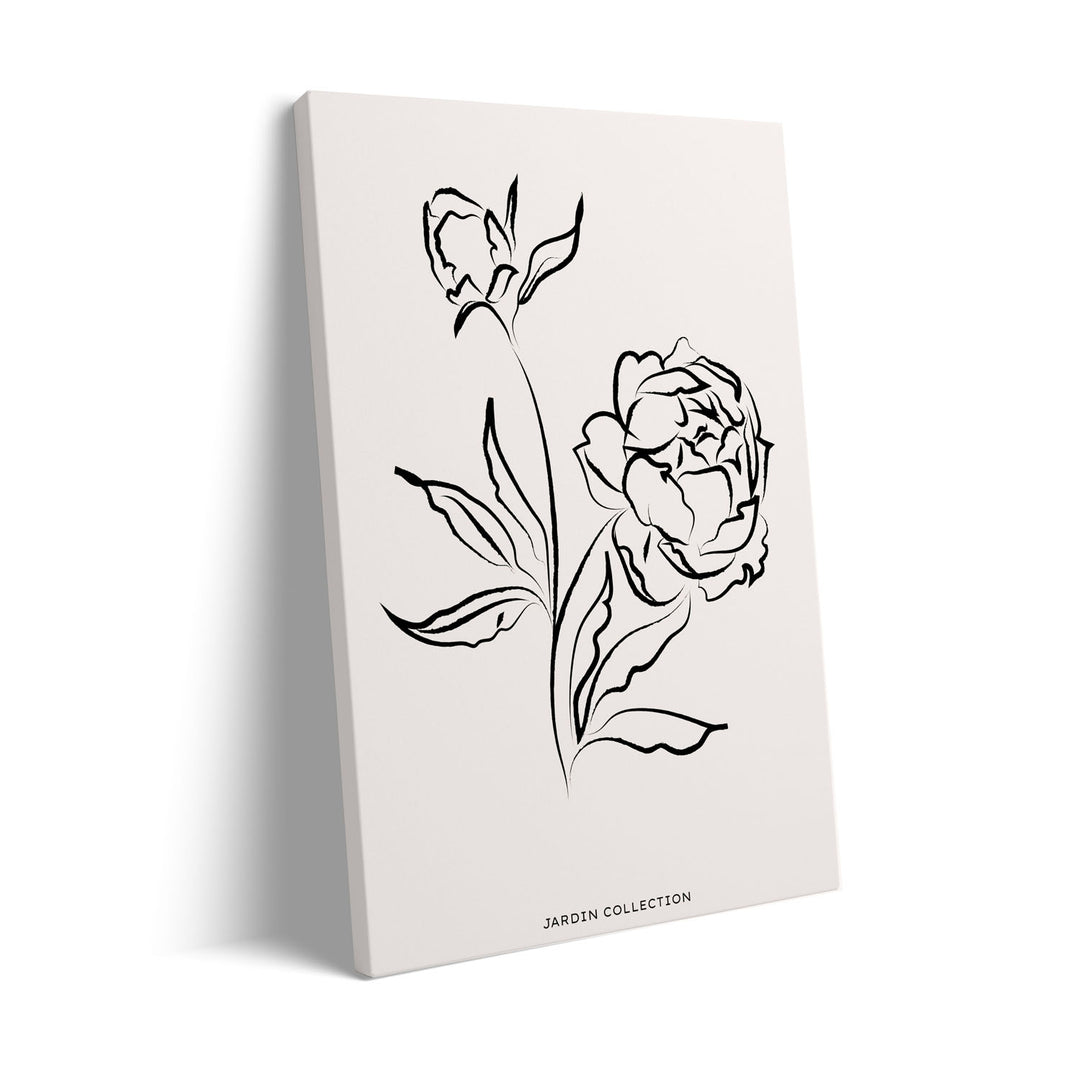 pivoines art print - High-quality canvas print from Raremango