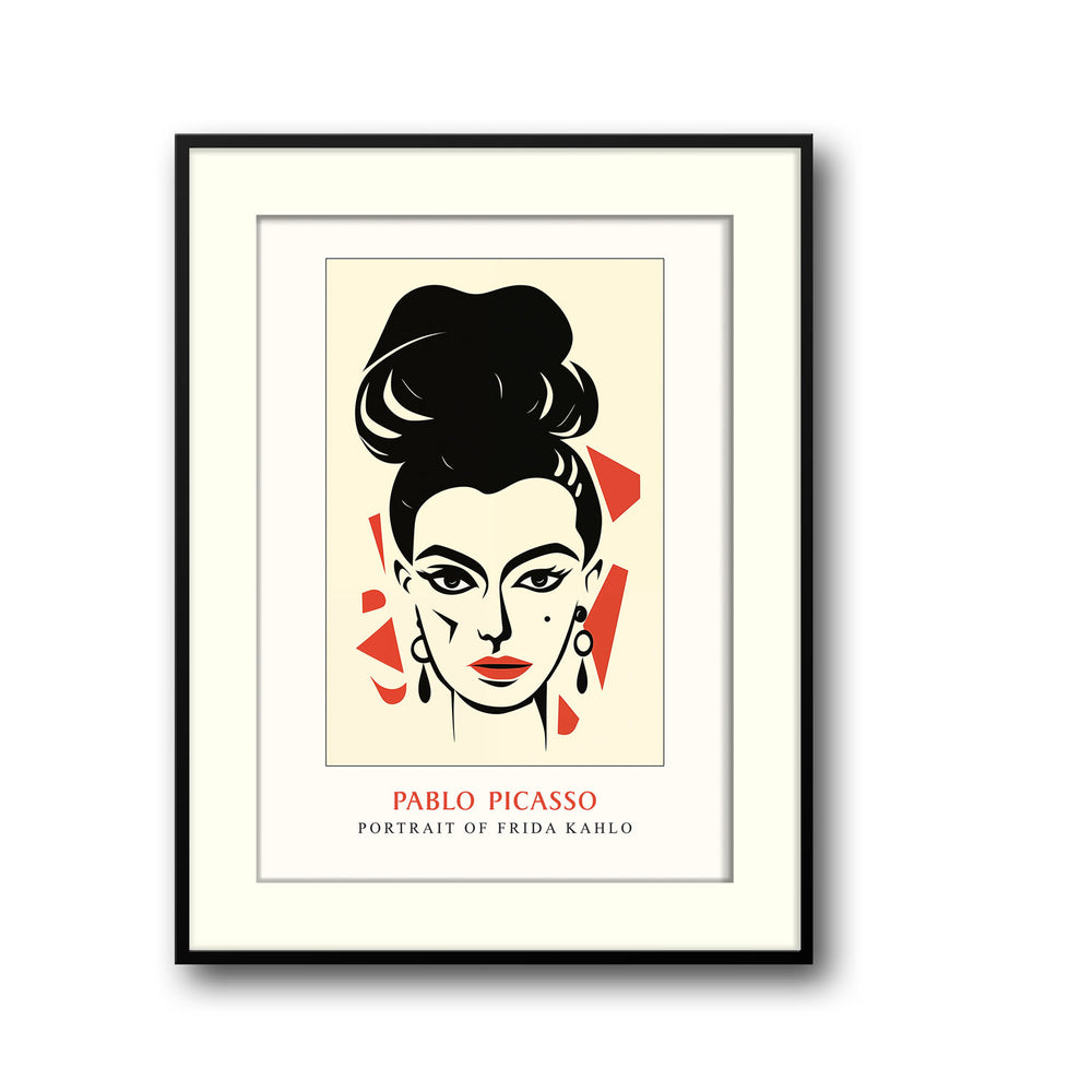 potrait-of-frida-kahlo-pablo-picasso canvas art - Shop art for home decor