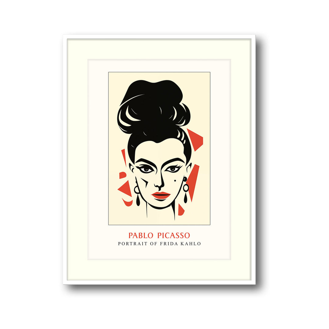 potrait-of-frida-kahlo-pablo-picasso canvas art - Shop art for home decor