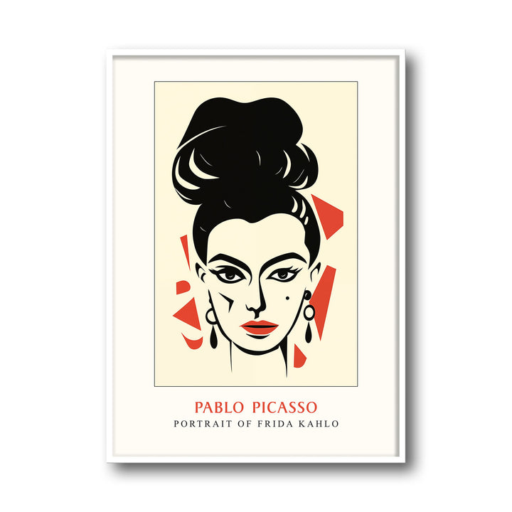 potrait-of-frida-kahlo-pablo-picasso canvas art - Shop art for home decor