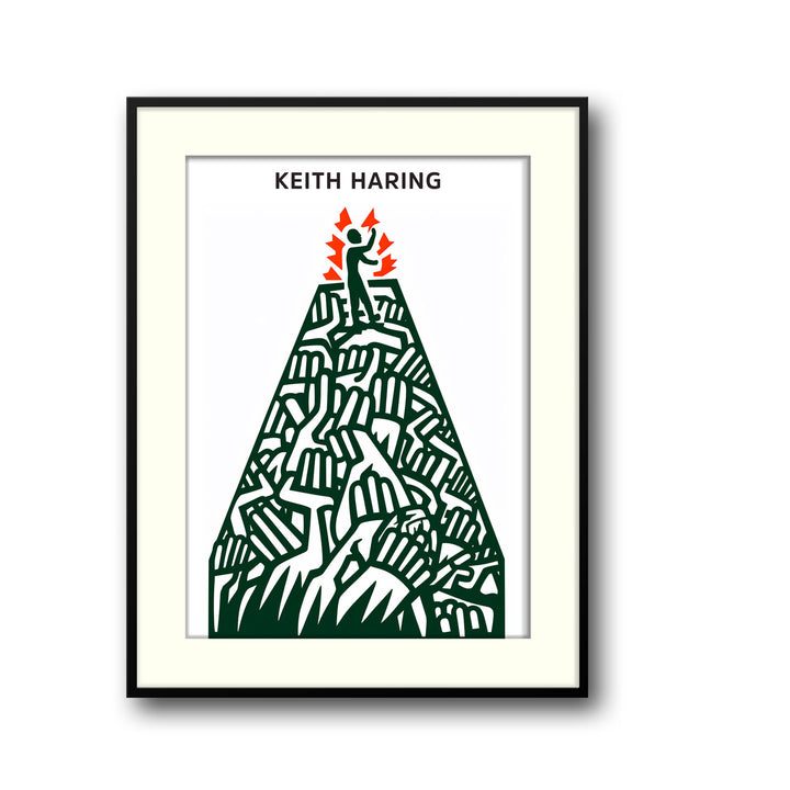 pyramid-keith-haring canvas art - Shop art for home decor