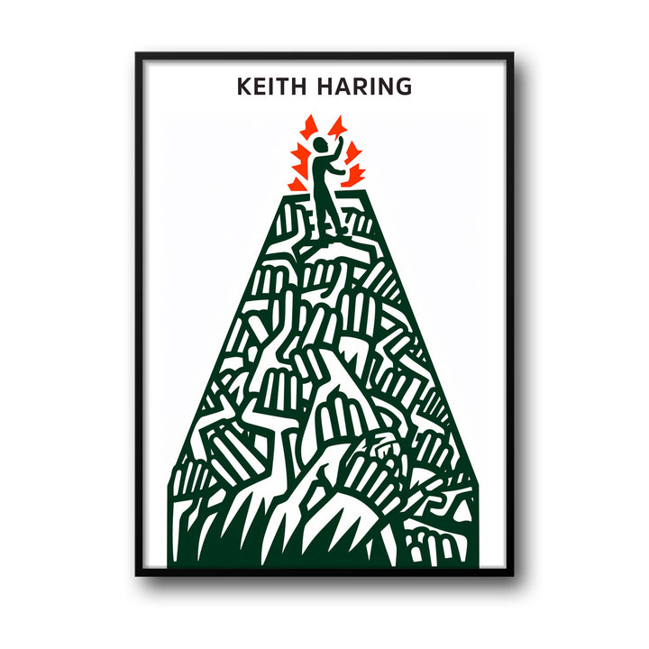 pyramid-keith-haring canvas art - Shop art for home decor