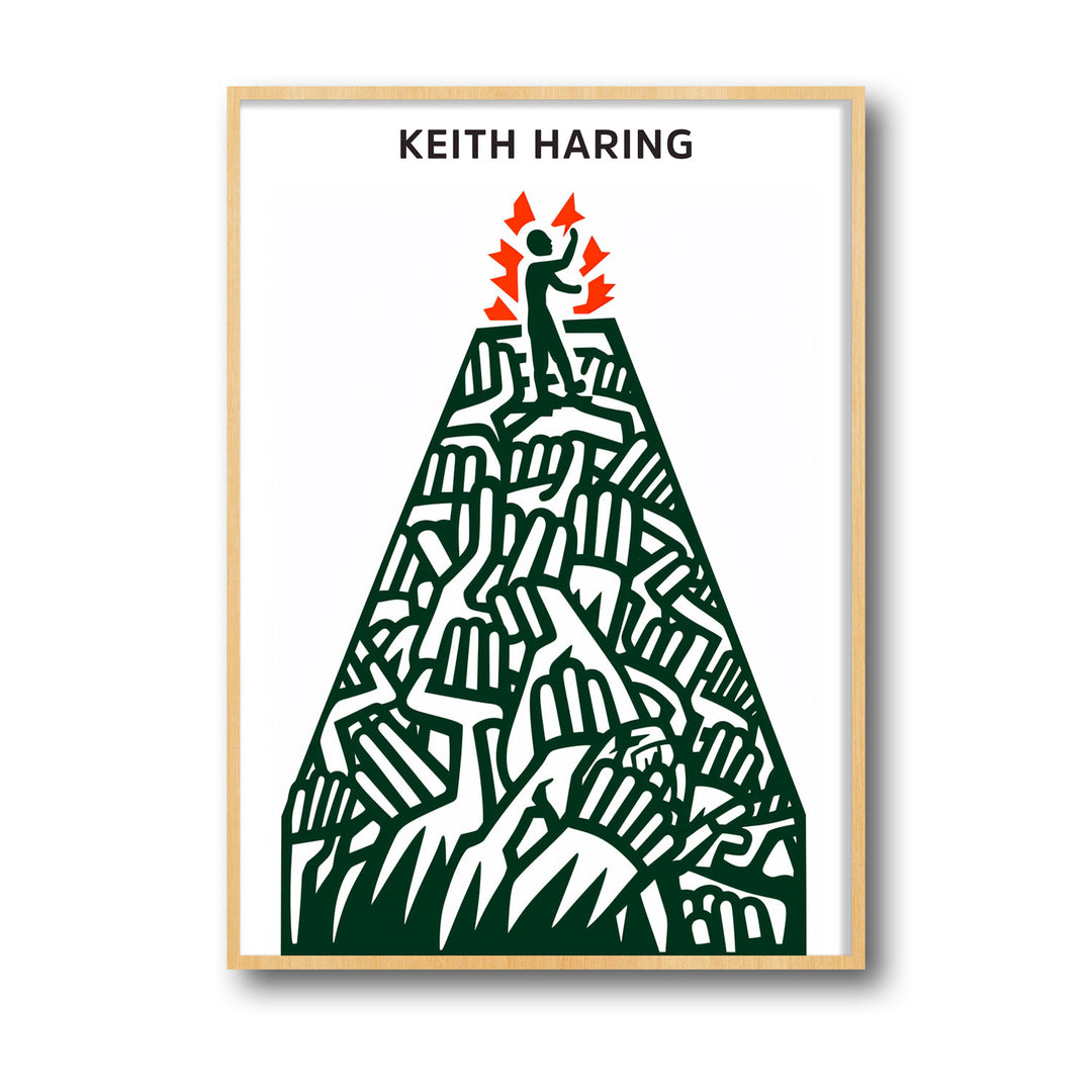 pyramid-keith-haring canvas art - Shop art for home decor