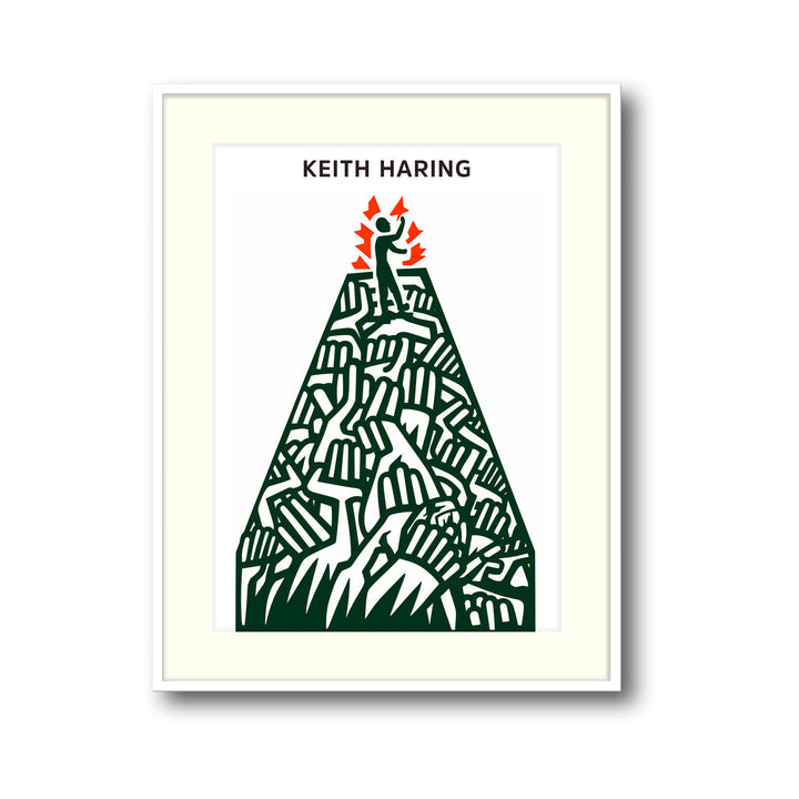 pyramid-keith-haring canvas art - Shop art for home decor