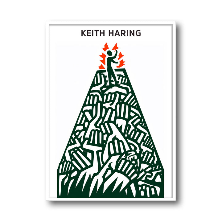 pyramid-keith-haring canvas art - Shop art for home decor