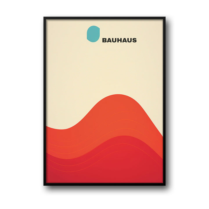 red-wave-bauhaus canvas art - Shop art for home decor