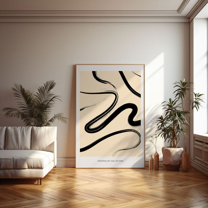 river-of-black art print - High-quality canvas print from Raremango