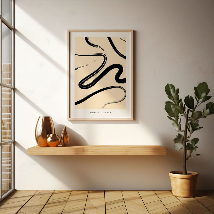 river-of-black art print - High-quality canvas print from Raremango