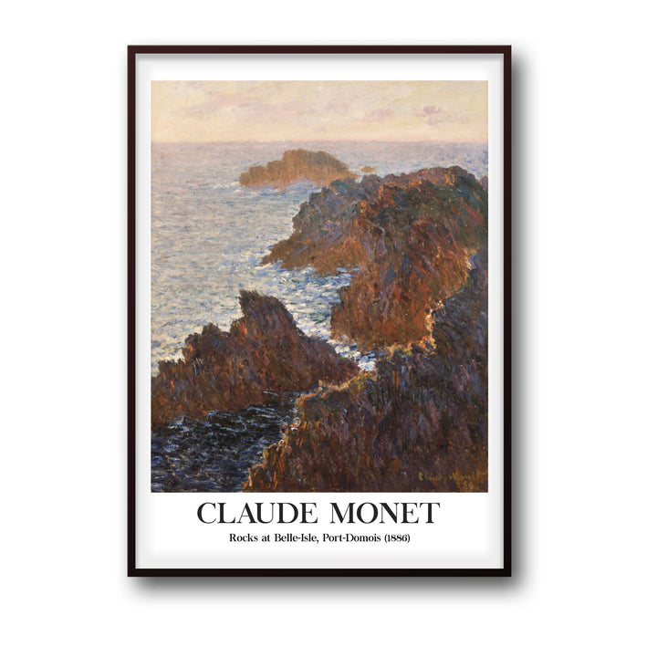 rocks-at-belle-ile-port-domois-1886-claude-monet canvas art - Shop art for home decor