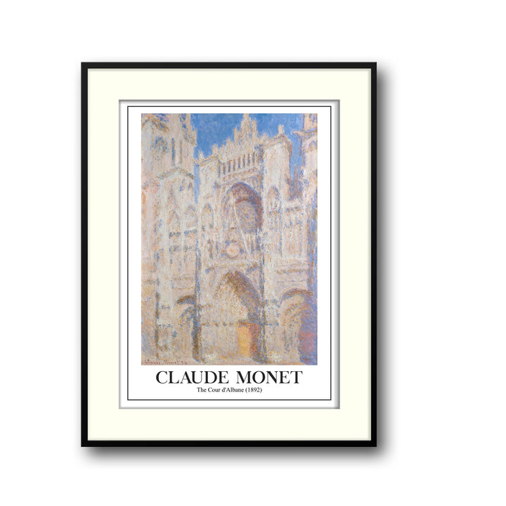 rouen-cathedral-west-facade-1892-claude-monet canvas art - Shop art for home decor