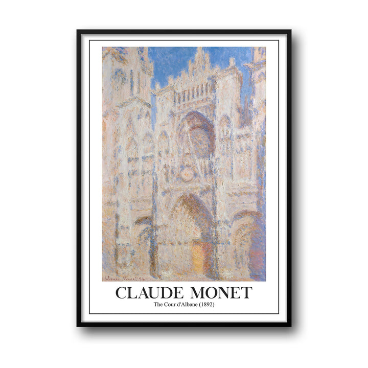 rouen-cathedral-west-facade-1892-claude-monet canvas art - Shop art for home decor